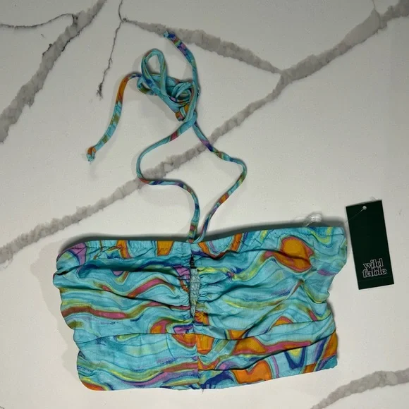 Super Cute Wild Fable Halter Crop Top - Size Small- NWT - Picture 3 of 10